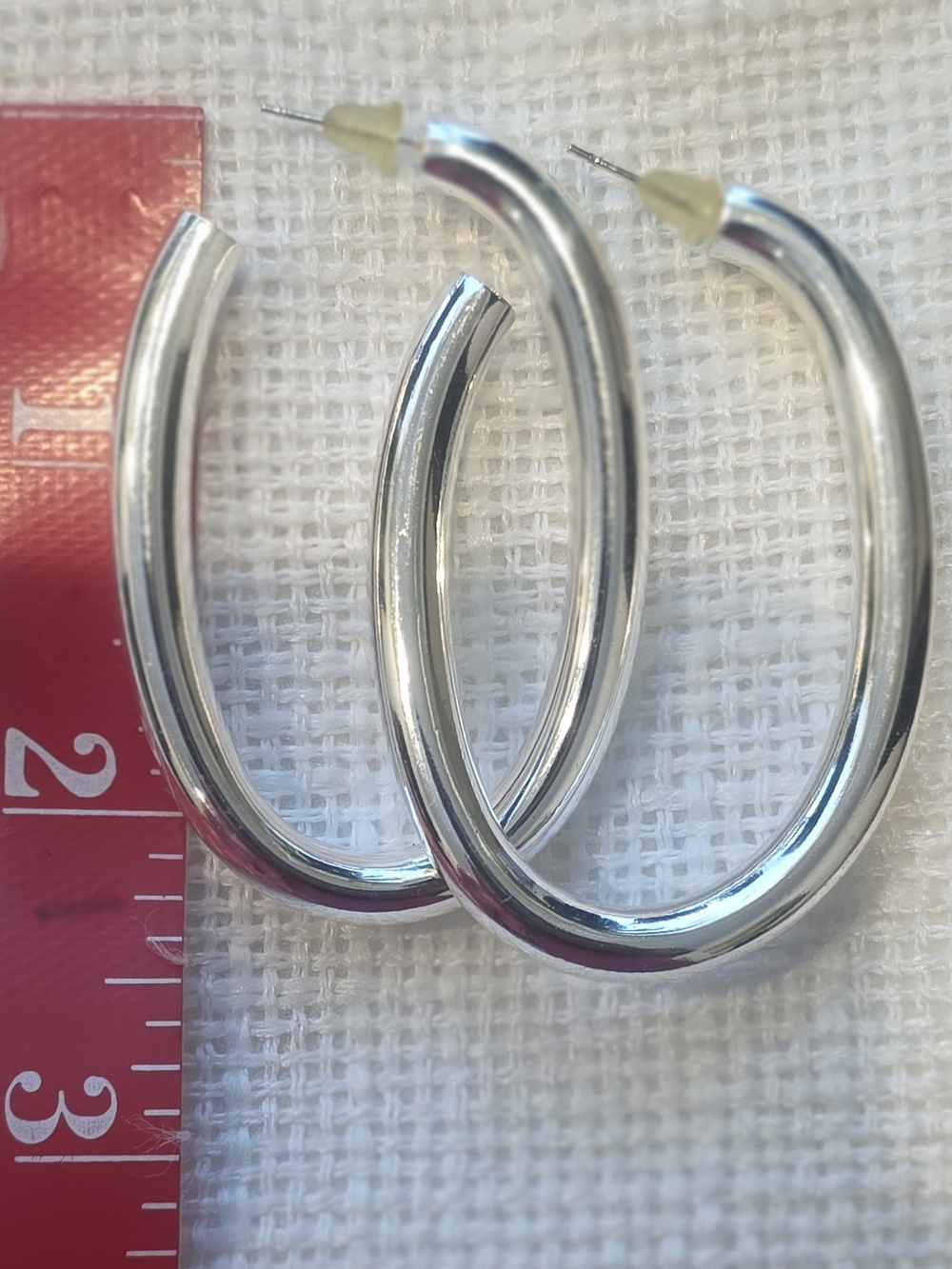 Silver Hoop Earrings - Classic Women Jewelry